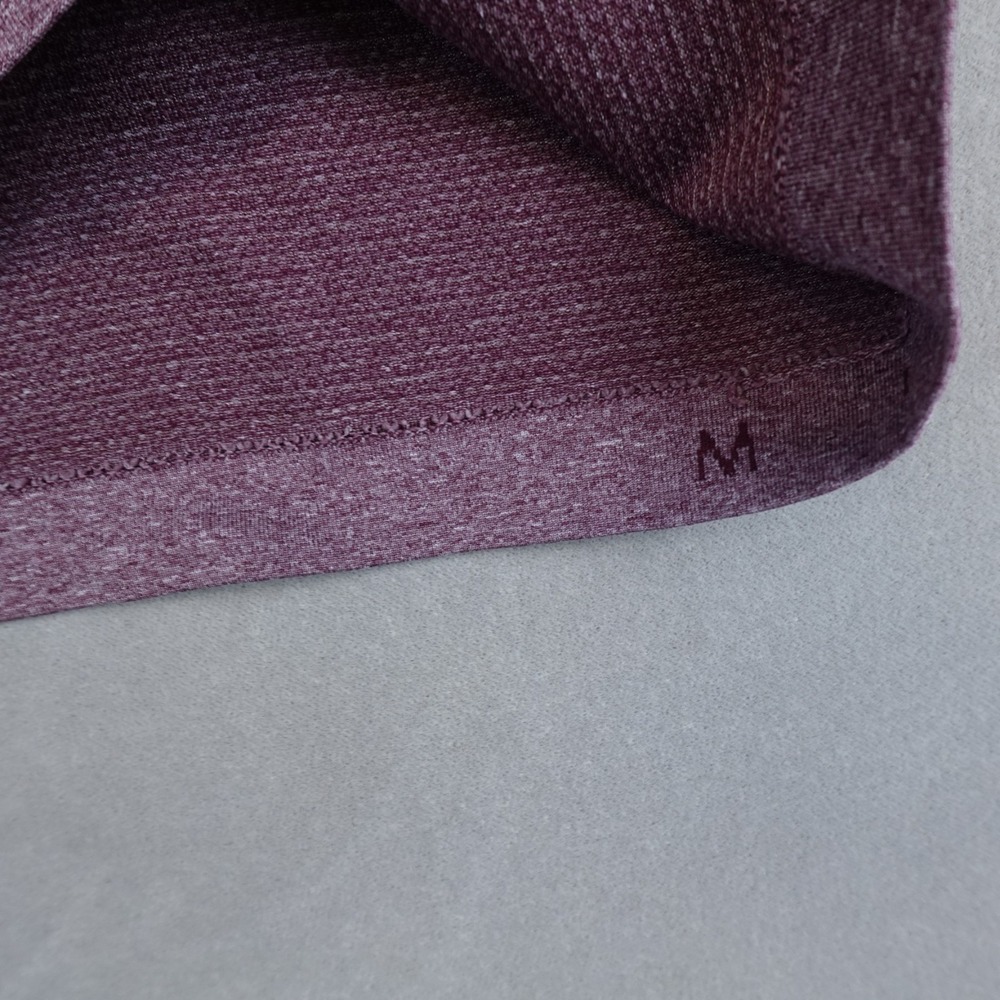 Lululemon Metal Vent Tech 1/2 Zip Pullover Mens Medium Performance Plum Maroon - Picture 5 of 9